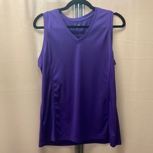 Purple athletic tank